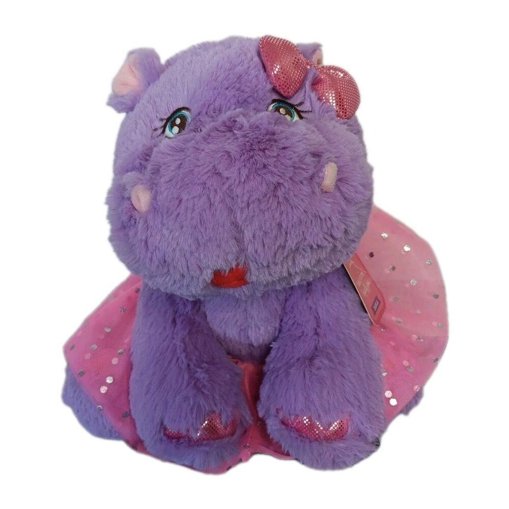 Hallmark Darla the Hippo Plush Oddly Cute Hippopotamus Stuffed Toy Dance Recital